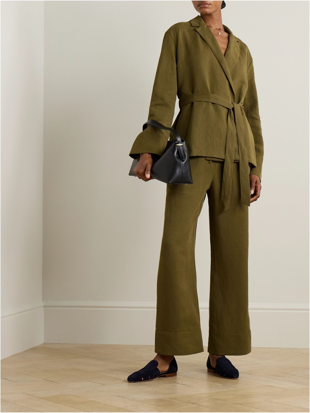 NWT NET-A-PORTER for the King’s Foundation Belter Linen and Tencel Jacket